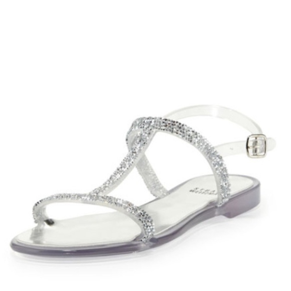 Stuart Weitzman Teezer Clear Jelly Sandal